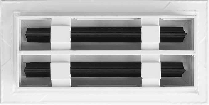 BUILDMART - 10x4 Modern AC Vent Cover - Decorative White Aluminum Air Vent - - Image 2