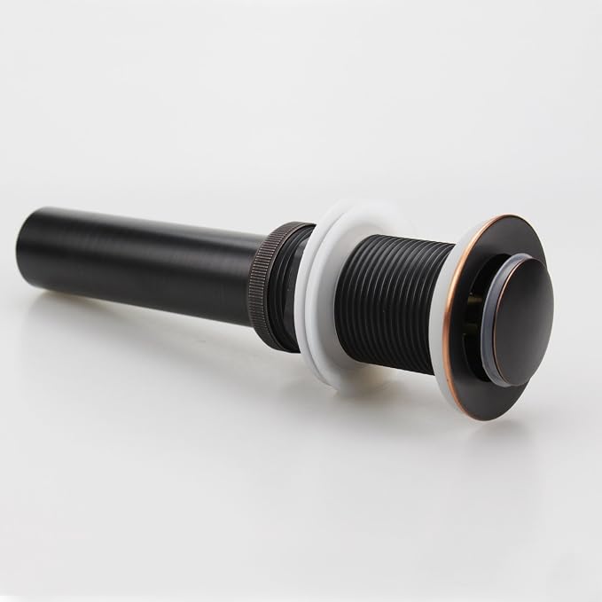 Bathroom Sink Pop Up Drain Without Overflow, Small Cap, Oil Rubbed Bronze - Image 3