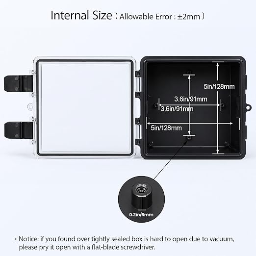 Junction Box IP67 Waterproof Electrical Box ABS Plastic Hinged Shell - Image 4