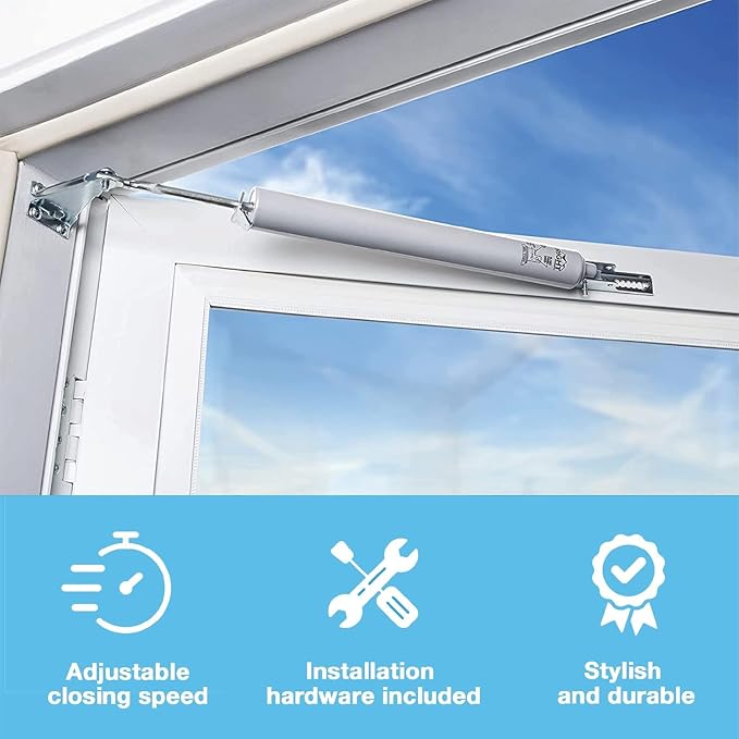 Wright Products Standard Duty Pneumatic Screen & Storm Door Closer – Adjustable - Image 3