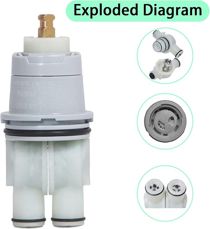 RP46074 Compatible with Delta 13/14 Series Tub Shower Faucet Valve Monitor - Image 2