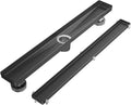 EXF Linear Shower Drain 24 Inch Shiny Black by EXF