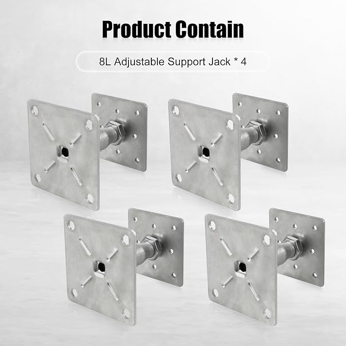 RULLINE 4Pcs Adjustable Floor Jack – 3.5-6" - Image 5