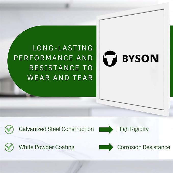 Byson Metal Access Panel – Push-to-Open Access Door – Plumbing Access Panel - Image 3