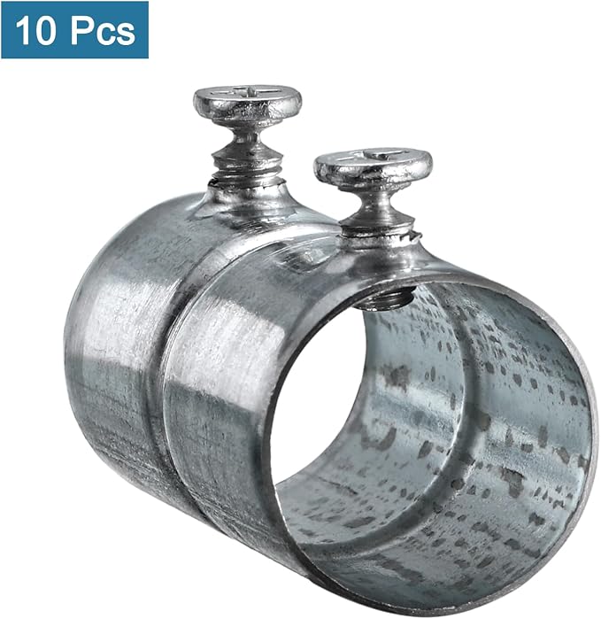 uxcell EMT Coupling, 20mm EMT Set Screw Coupling Conduit Fittings 47mm Length - Image 3
