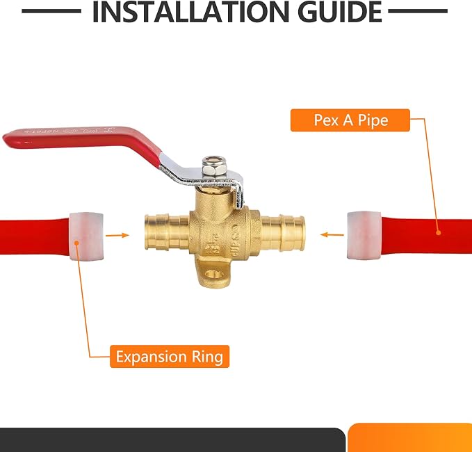 50PC HeSun 1/2 Inch PEX-A Expansion Ball Valve - Image 4