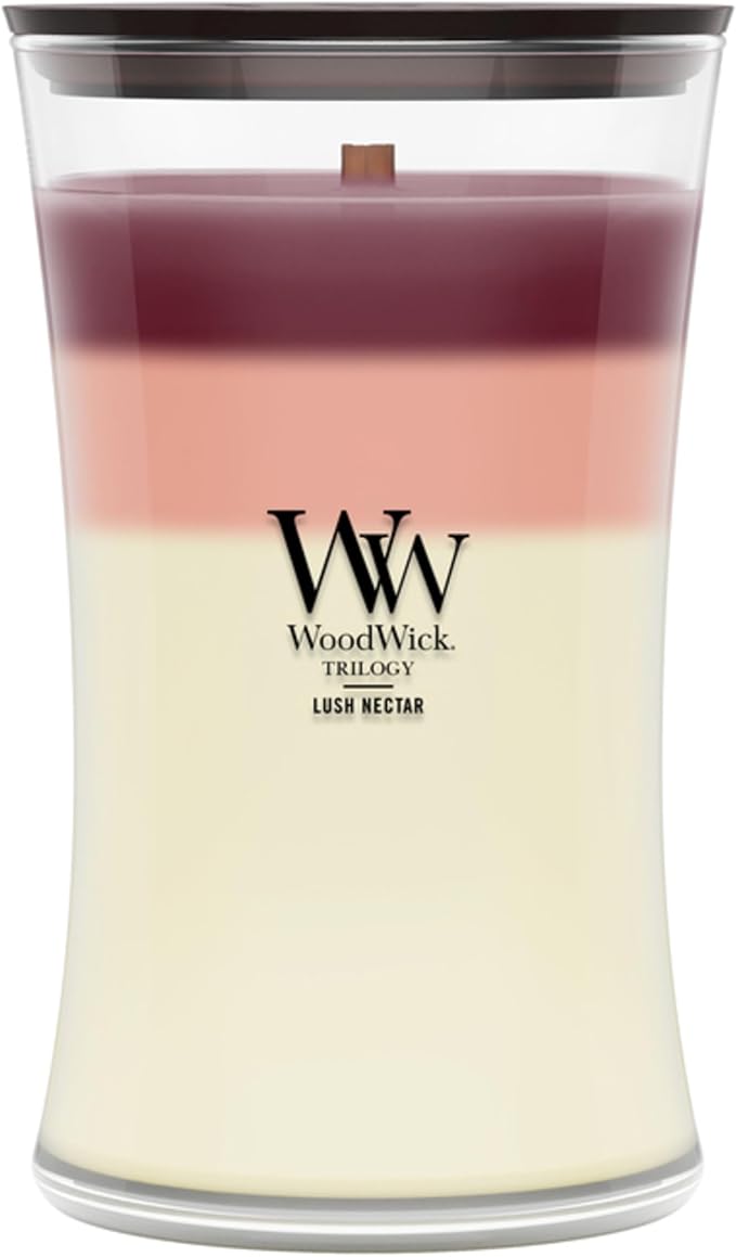 Woodwick Lush Nectar Large Hourglass Trilogy Candle by WoodWick