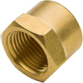 Vis Brass Pipe Fitting, Hex Head Cap, 1/8" NPT Female by VisHomeYard
