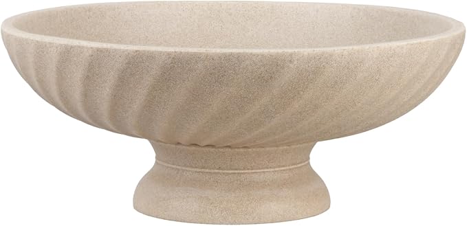 Deobath Large Resin Pedestal Decorative Bowl by Deobath