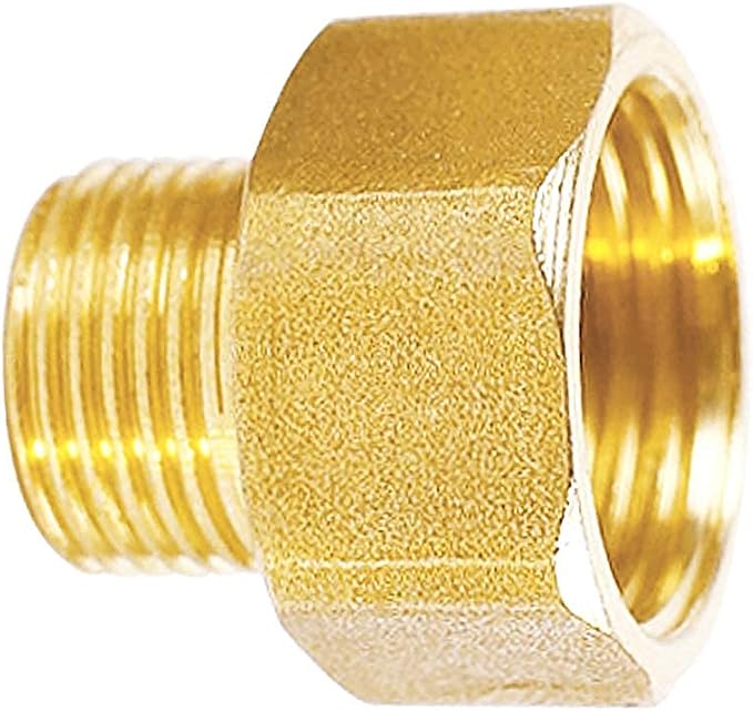 Joywayus 1/2" G Thread Female × 1/4" NPT Thread Male Brass Pipe Fitting Adapter - Image 6