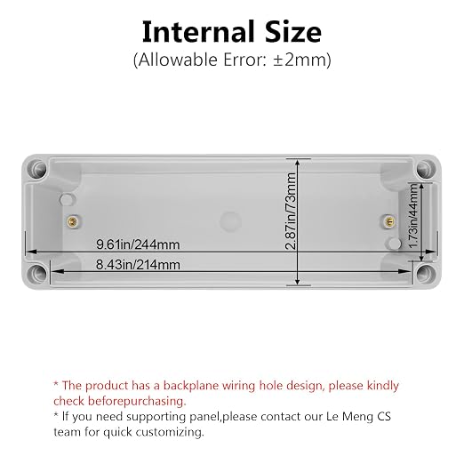 IP67 Waterproof Junction Box ABS Plastic Project Box Dustproof Electrical Box - Image 3