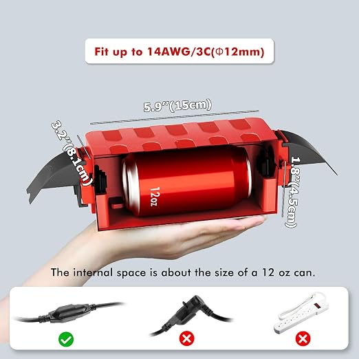 2 Pack IP55 Small Outdoor Electrical Box Waterproof - Image 2