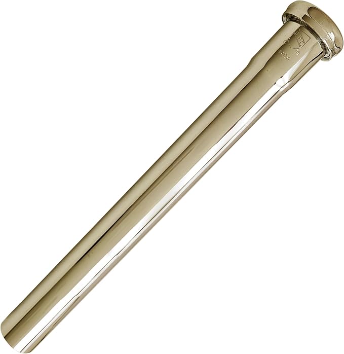 Westbrass A423-01 1-1/2" x 12" Slip Joint Extension Tube, Polished Brass by Westbrass