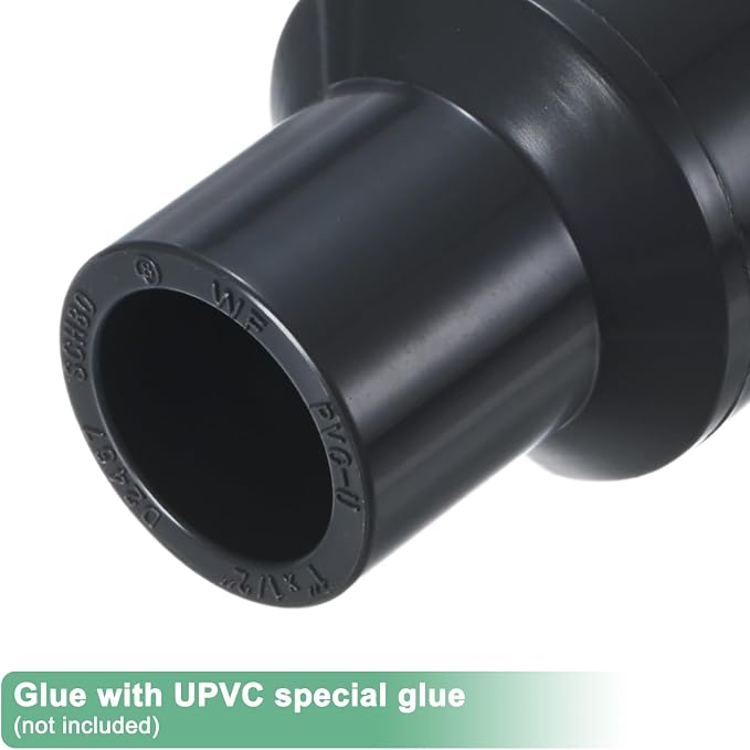 M METERXITY 4-Pack UPVC Reducer Pipe Fitting - Image 4