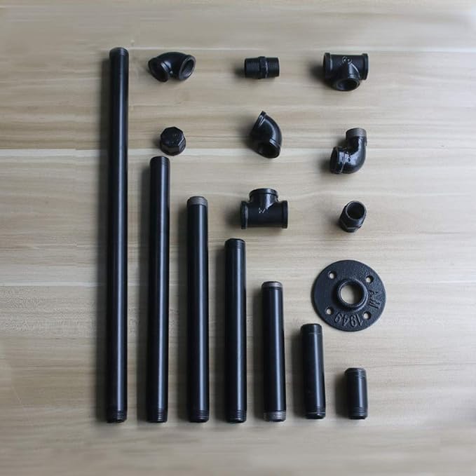 6 Pack 3/4" × 30" Pre-Cut Black Metal Pipe, Industrial Steel Fits Standard - Image 5