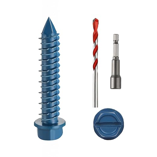 3/16" x 1-1/4" Concrete Screws, by Unknown