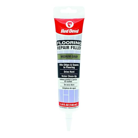 Red Devil 056050 Flooring Repair Filler, 5 oz., Medium Gray, 4 Pack by RedDevil