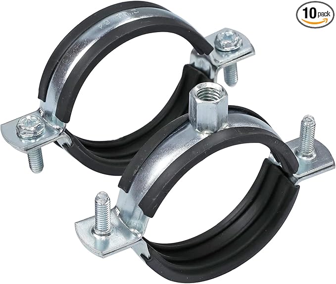 AKIHISA 10 PCS Split Ring Pipe Hanger Heavy Duty Adjustable Pipe Bracket Clamp by AKIHISA