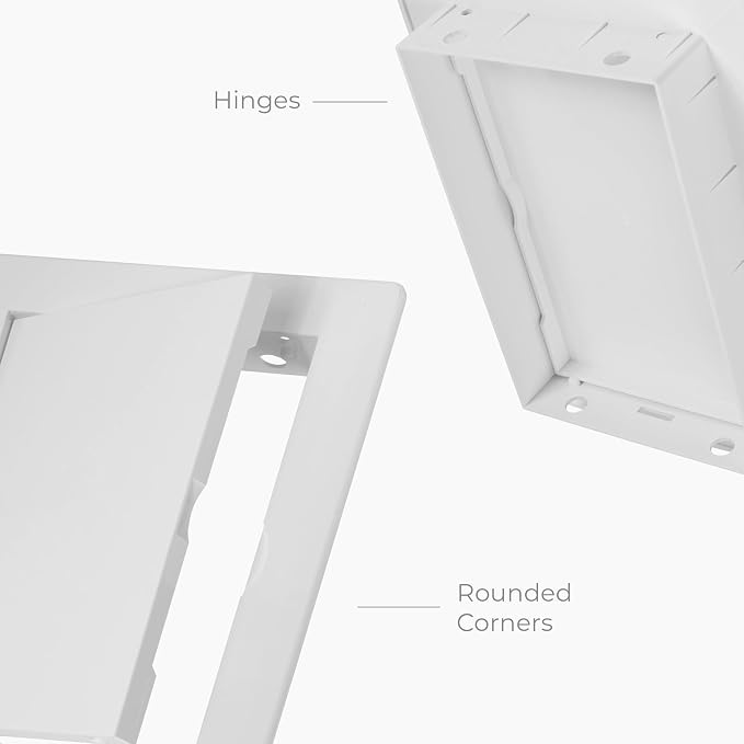 4x6 Inch White Access Panel for Drywall – ABS Plastic Square Wall, Ceiling - Image 5