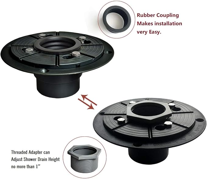 Neodrain 2-Inch ABS Sub Drain, Shower Drain Base | Shower Drain Base - Image 5