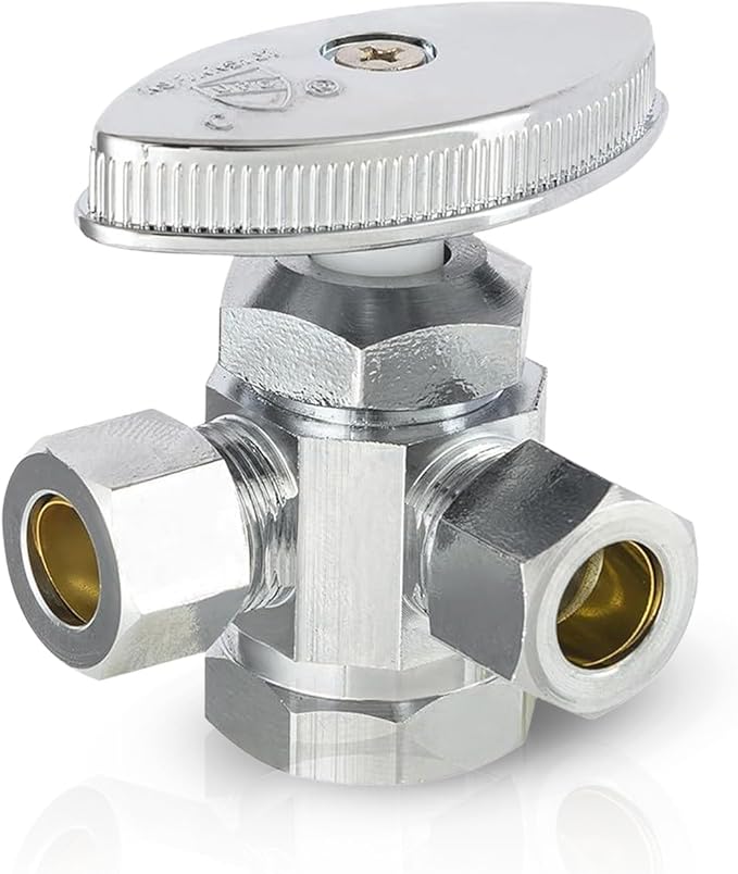 1PCS EFIELD Dual Compression Outlet Multi-Turn FIP Angle Stop Valve | 1/2" Fip by EFIELDPEXTUBING