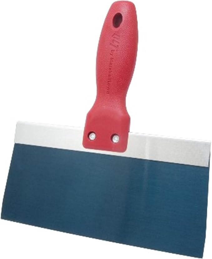MARSHALLTOWN Blue Steel Taping Knife, 8 Inch Blade, Aluminum Backing Plate | by Marshalltown