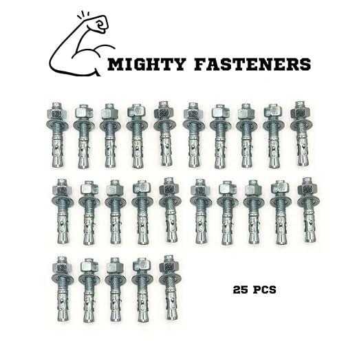 MIGHTY FASTENERS Zinc-Plated Steel Wedge Anchors, 3/4" X 4-1/4" - Image 3