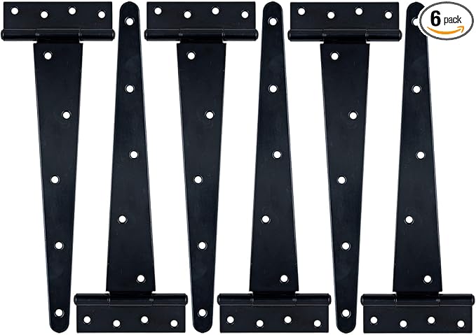 HLMOptimo Heavy Duty T Hinge Tee T Strap Shed Gate Barn Fence Door Hinge by HLMOptimo