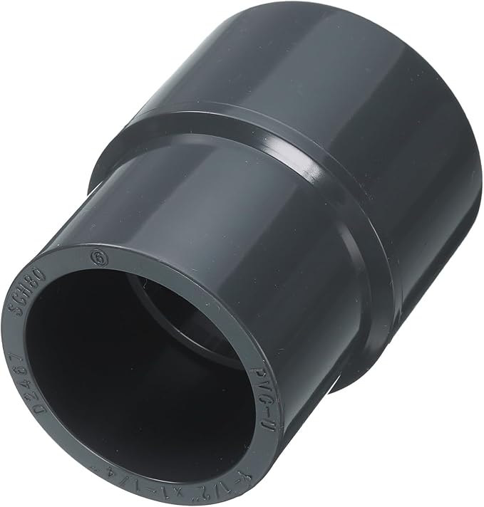 HARFINGTON PVC Reducing Coupling 1-1/2 x 1-1/4" Increaser/Reducer Coupling Pipe - Image 3