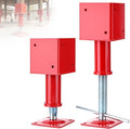 4" x 4" Adjustable Screw Jack Post Floor Support Jack 25000LB Capacity | Heavy by Unknown