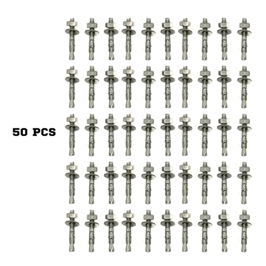 Mighty Fasteners 304 Stainless Steel Wedge Anchors 1/4" X 1-3/4" - Image 2
