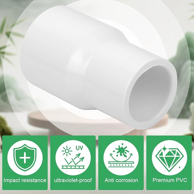 10Pack 3/4" x 1/2" PVC Increaser/Reducer Coupling Adapter Schedule 40 PVC Slip - Image 5