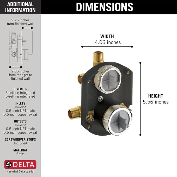 Delta MultiChoice Universal Integrated Diverter Rough - Image 5