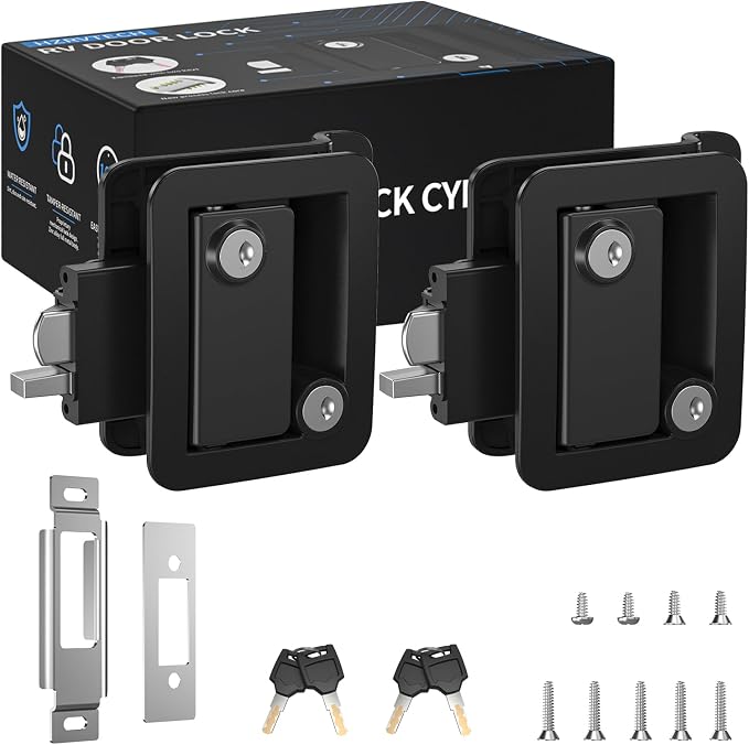 RV Door Lock Replacement, RV Door Latch Fits 2.75" x 3.75" Cutout | RV Door by Unknown