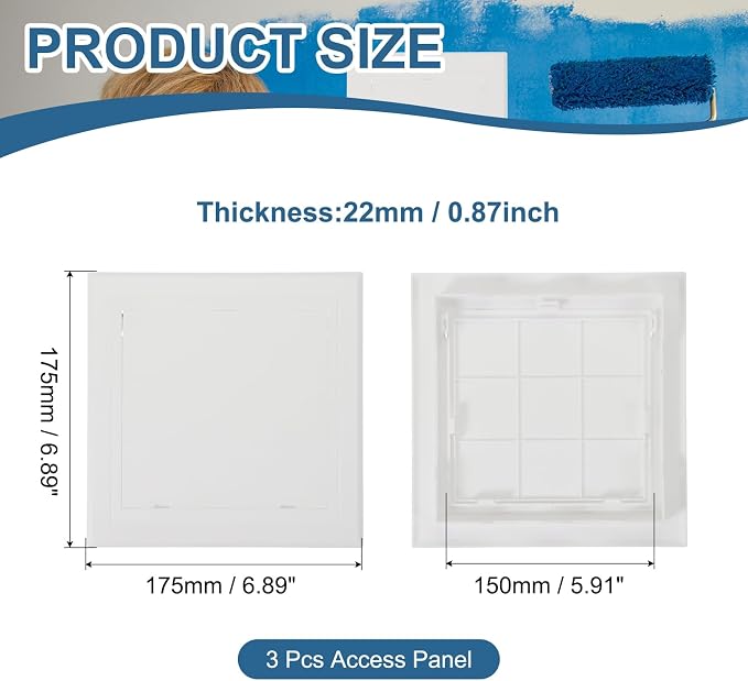 PATIKIL 6x6 Inch Removable Hinged Access Panel - Image 2