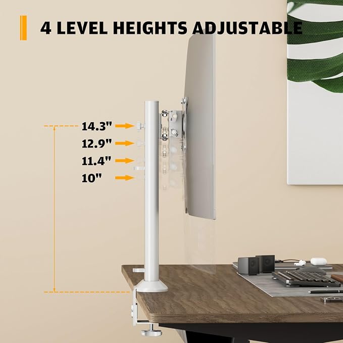 Hemudu Single Desk Monitor Arm Mount Stand Fit - Image 5