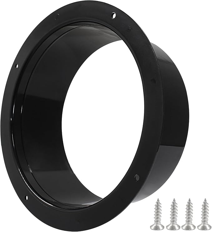 Piutouyar 150mm/6 Inch Duct Connector Flange, Straight Pipe Flanges Duct by Piutouyar