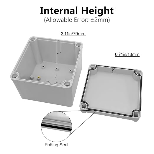 Junction Box IP67 Waterproof Dustproof ABS Plastic Project Box - Image 4