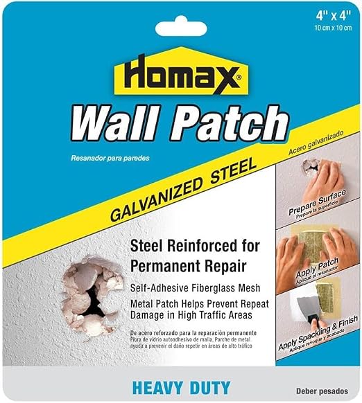 Homax 41072055048 Galvanized Steel Wall Patch, Heavy Duty Patch by Homax