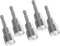 5pcs 13mm Nut Setter Driver Drill Bit, 65mm Length | Quick-Change, Impact Nut by FOCMKEAS
