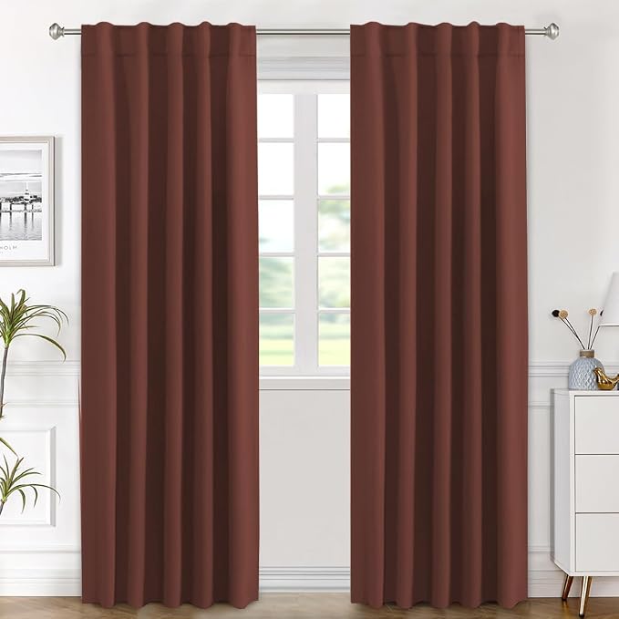H.VERSAILTEX Blackout Curtains Thermal Insulated Window Treatment Panels Room by HVERSAILTEX