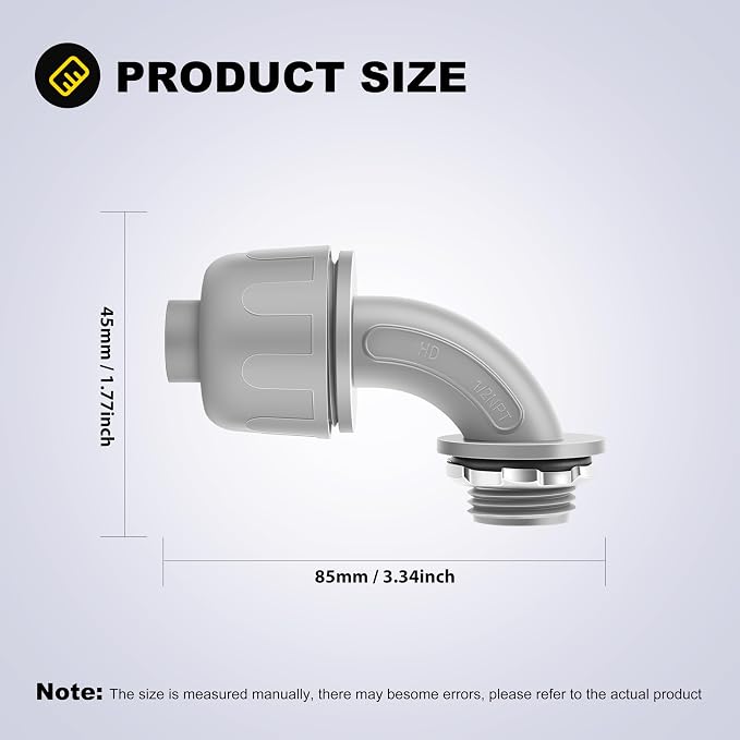 30 PCS 1/2" Liquid Tight Connector NPT Non-Metallic - Image 2