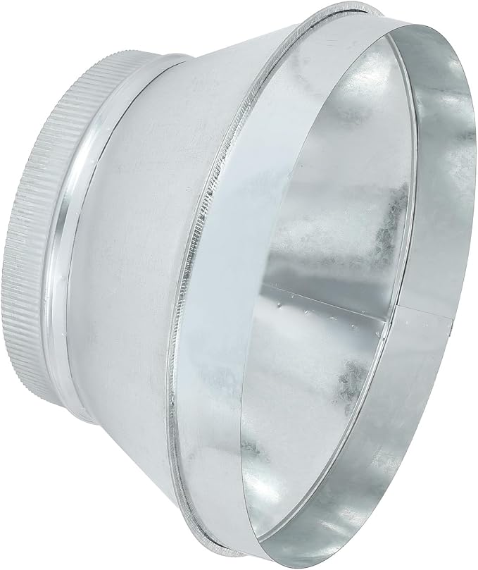 PATIKIL 14 Inch to 10 Inch Duct Reducer, Galvanized Steel Round Air Duct by PATIKIL