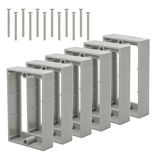 3/4Inch Single Gang Receptacle Outlet Box Extenders by XGGYA