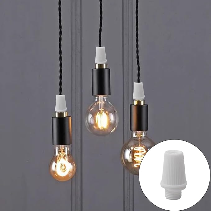 50 Pairs Plastic Pendant Lighting Strain Reliefs, Lamp Light Fixture Replacement - Image 7