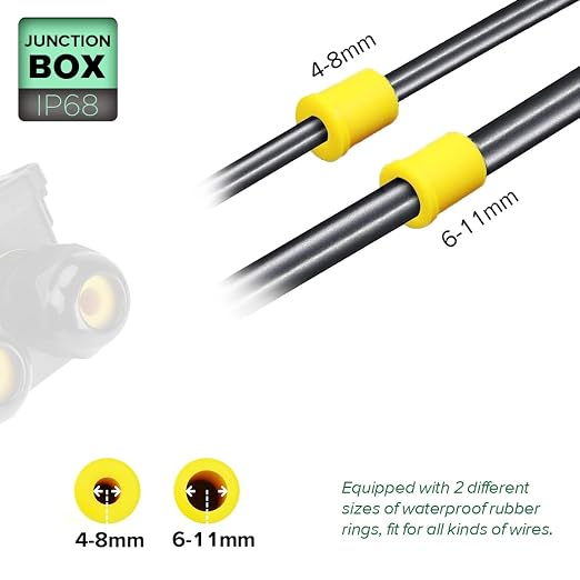 La Vane IP68 Waterproof 4 Way Electrical Junction Box - Image 3