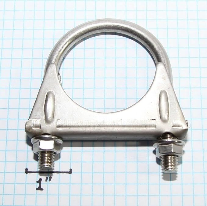 Heavy Duty 2.125" 2-1/8 Inch Exhaust U Bolt Clamp Stainless | 8.5mm Thick Rod - Image 5
