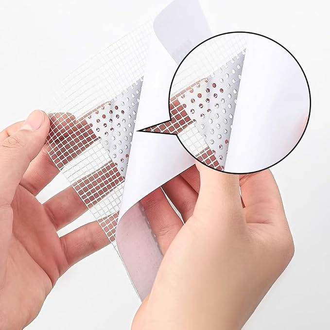 6pcs Drywall Repair Kit – 8" x 8" Self-Adhesive Wall Patch，Fiberglass Mesh & - Image 5