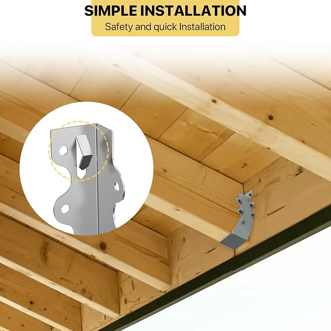 50 pcs 2x6 Joist Hanger, LU26 18 Gauge Double Shear Face Mount Joist Hanger - Image 6