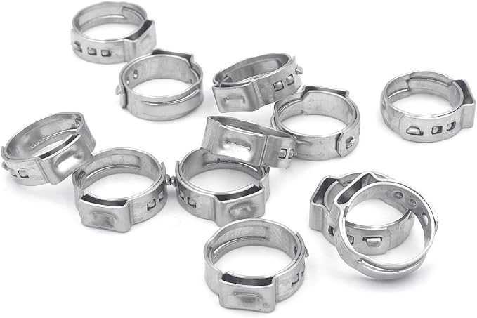15pcs 3/4 Inch Stainless Steel PEX Cinch Clamps, Crimp Rings Pinch Clamps - Image 3